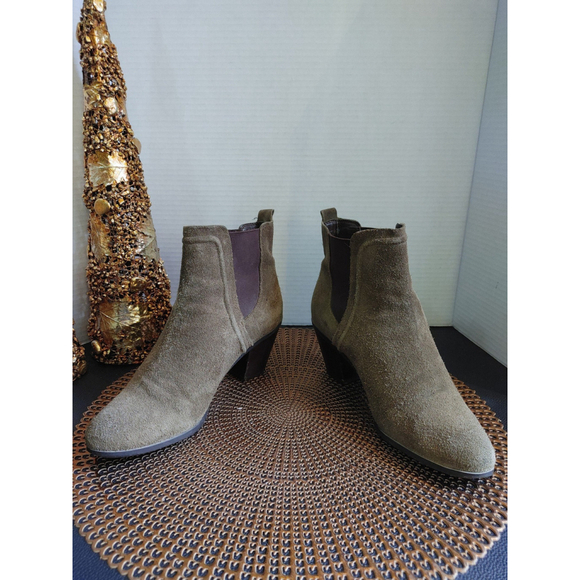 Sam Edelman Suede Ankle Boots Size 8 - Picture 4 of 7